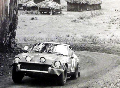 Harry Källström - Claes Billstam
22º East African Safari 1974. Datsun 260Z. Clasificado 4º.

De 11 al 15 de Abril, Nairobi, Kenya, Africa.
Superficie: tierra.

El Rally tenia un total de 5557.00 km, desconocemos cuantos controles horarios habían.

Tomaron la salida 99 equipos, finalizaron 16.@
Palabras clave: ;Claes_Billstam;Datsun;Safari;1974