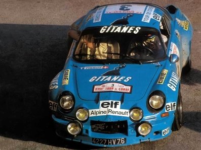 Gérard Larrousse - Christian Delferrier
18º Tour de Corse 1974. Alpine-Renault A310 1800 (4227 HV 76). Clasificado 5º.

Del 30 de Noviembre al 1 de Diciembre, Bastia, Córcega, Francia.
Superficie: asfalto.

El Rally tenia un total de 1292 km, de los que 374.90 km divididos en 14 tramos eran especiales.

Tomaron la salida 102 equipos, finalizaron 24.@
Palabras clave: Gerard_Larrousse;Renault;Alpine;Corcega;1974;Corse