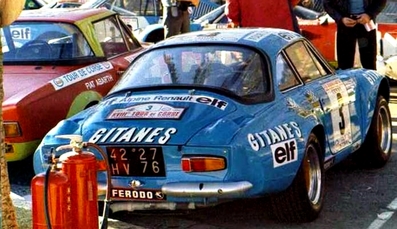Gérard Larrousse - Christian Delferrier
18º Tour de Corse 1974. Alpine-Renault A310 1800 (4227 HV 76). Clasificado 5º.

Del 30 de Noviembre al 1 de Diciembre, Bastia, Córcega, Francia.
Superficie: asfalto.

El Rally tenia un total de 1292 km, de los que 374.90 km divididos en 14 tramos eran especiales.

Tomaron la salida 102 equipos, finalizaron 24.@
Palabras clave: ;Renault;Alpine;Corcega;1974;Corse
