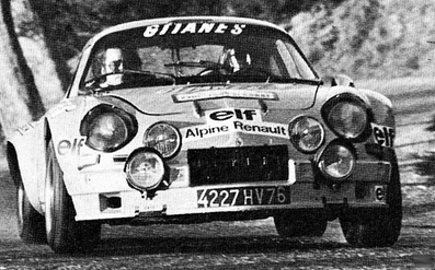 Gérard Larrousse - Christian Delferrier
18º Tour de Corse 1974. Alpine-Renault A310 1800 (4227 HV 76). Clasificado 5º.

Del 30 de Noviembre al 1 de Diciembre, Bastia, Córcega, Francia.
Superficie: asfalto.

El Rally tenia un total de 1292 km, de los que 374.90 km divididos en 14 tramos eran especiales.

Tomaron la salida 102 equipos, finalizaron 24.@
Palabras clave: ;Renault;Alpine;Corcega;1974;Corse