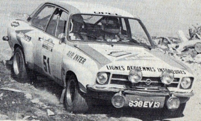 Alain Errani - Vincent Laverne
16º Rally San Remo 1974. Opel Ascona 1.9 SR (638 EV 13). Clasificado 8º.

Del 2 al 5 de Noviembre, Sanremo, Italia.
Superficie: asfalto

El Rally tenia un total de 1805.00 km de los que 408.40 km divididos en 38 tramos eran especieles.

Tomaron la salida 106 equipos, finalizaron 54.@
Palabras clave: Opel;Ascona;Sanremo;1974