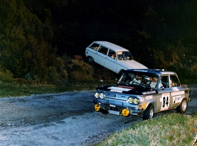 Maurice Sehnaoui (Bagheera) - François Pedinelli
18º Tour de Corse - Rallye de France 1974. NSU 1300. Clasificado 15º.

Del 30 de Noviembre al 1 de Diciembre, Bastia, Córcega, Francia.
Superficie: asfalto.

El Rally tenia un total de 1292 km, de los que 374.90 km divididos en 14 tramos eran especiales.

Tomaron la salida 102 equipos, finalizaron 24.@
Palabras clave: NSU;Corse;Corcega;1974
