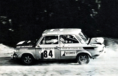 Maurice Sehnaoui (Bagheera) - François Pedinelli
18º Tour de Corse - Rallye de France 1974. NSU 1300. Clasificado 15º.

Del 30 de Noviembre al 1 de Diciembre, Bastia, Córcega, Francia.
Superficie: asfalto.

El Rally tenia un total de 1292 km, de los que 374.90 km divididos en 14 tramos eran especiales.

Tomaron la salida 102 equipos, finalizaron 24.@
Palabras clave: NSU;Corse;Corcega;1974
