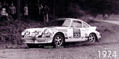 Sobieslaw Zasada â€“ Jerzy Dobrzanski
Rally Londres-Sahara-Múnich 1974, Porsche 911 Carrera, Retirado en Marruecos@
Palabras clave: UDT;Londres;Sahara;Munich;1974;Porsche;Sobieslaw_Zasada;