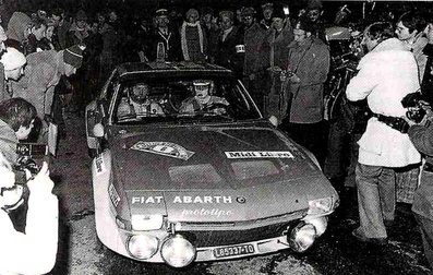 Bernard Darniche
17º Critérium des Cévennes 1974. Fiat X 1/9 (TO L65337). Abandonó por accidente.

Del 14 al 15 de Diciembre, Le Vigan, Gard, Francia.
Superficie: asfalto.

El Rally constaba de 4 etapas con 273.20 Km cronometrados divididos en 20 tramos especiales.

No sabemos cuantos equipos tomaron la salida (un mínimo de 37), tampoco sabemos cuantos finalizaron.

En la salida de tramo foto 1 de 2.
@
Palabras clave: Bernard_Darniche;Criterium_Cevennes;Fiat;X_1/9;1974