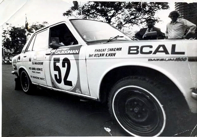 Bharat Sharma - Aslan Khan
22º East African Safari 1974. Datsun 1600. Abandonó, desconocemos el motivo.

De 11 al 15 de Abril, Nairobi, Kenya, Africa.
Superficie: tierra.

El Rally tenia un total de 5557.00 km, desconocemos cuantos controles horarios habían.

Tomaron la salida 99 equipos, finalizaron 16.@
Palabras clave: Datsun;Safari;1974