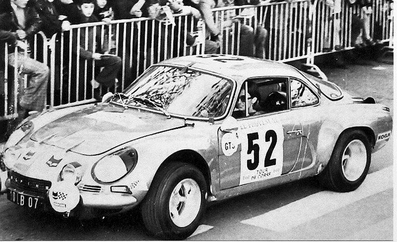 Cécile de Montgolfier (Charlotte) - Garcon
18º Tour de Corse - Rallye de France 1974. Alpine-Renault A110 (10 LB 07). Abandonó.

Del 30 de Noviembre al 1 de Diciembre, Bastia, Córcega, Francia.
Superficie: asfalto.

El Rally tenia un total de 1292 km, de los que 374.90 km divididos en 14 tramos eran especiales.

Tomaron la salida 102 equipos, finalizaron 24.@
Palabras clave: Renault;Alpine;Corse;Corcega;Womens;Mujeres;1974