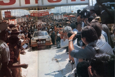 Ove Andersson - Arne Hertz
23º Safari Rally 1975. Peugeot 504 (3501 QT 25). Clasificado 1º.

Del 27 al 31 de Marzo, Nairobi, Kenya, África.
Superficie: tierra.

El Rally tenia un total de 5927 km con 80 controles horarios.

Tomaron la salida 75 equipos, finalizaron 14.@
Palabras clave: Ove_Andersson;Peugeot;Safari;1975