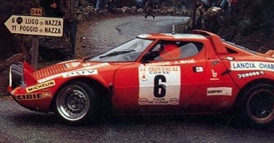 Bernard Darniche - Alain Mahé
19º Tour de Corse 1975. Lancia Stratos HF (EE 72930). Clasificado 1º.

Del 8 al 9 de Noviembre, Ajaccio, Córcega, Francia.
Superficie: asfalto.

En esta edición habían 2 tramos de mas de 100 Km, SS1 Panelca - Ponte Leccia de 158 Km y SS8 Zonza - Abaccia de 120 Km.

El Rally tenia un total de 1340 km de los que 479.40 km divididos en 10 tramos eran especiales (3 de ellos fueron cancelados SS3 Luri - Canari de 23.70 Km, SS4 San Pietro - Pietra Moneta de 34.00 Km, SS5 RF9 - N195 de 29.80 Km).

Tomaron la salida 77 equipos, finalizaron 22.@
Palabras clave: Bernard_Darniche;Alain_Mahe;Lancia;Stratos;Corcega;Corse;1975