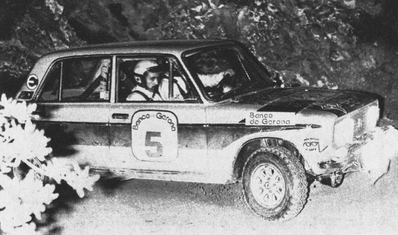 Antonio Zanini Sans - Jordi Sabater
23º Rally Costa Brava 1975. Seat 1430 Especial 1800 (Gr.2). Clasificado 3º.
SEAT Competición

Del 14 al 16 de Febrero.
Superficie: Asfalto - tierra

El Rally tenia un total de 334,50 km cronometrados.

Tomaron la salida 78 equipos, finalizaron 23.@
Palabras clave: Seat;Costa_Brava;1975