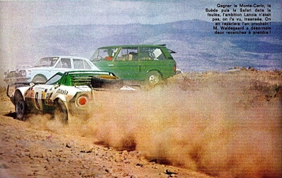 Björn Waldegard - Hans Thorszelius
23º Safari Rally 1975. Lancia Stratos HF (TO L87903). Clasificado 3º.

Del 27 al 31 de Marzo, Nairobi, Kenya, África.
Superficie: tierra.

El Rally tenia un total de 5927 km con 80 controles horarios.

Tomaron la salida 75 equipos, finalizaron 14.@
Palabras clave: ;Lancia;Stratos;Safari;1975