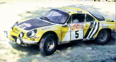 Jean-Luc Thérier - Michel Vial
17º Rally Sanremo 1975. Alpine-Renault A110 1800 (1474 JB 76). Clasificado 3º.

Del 1 al 4 de Octubre, Sanremo, Imperia, Liguria, Italia.
Supeerficie: tierra - asfalto.

El Rally tenia un total de 1736.00 km de los que 977.00 km divididos en 39 tramos eran especiales.

Tomaron la salida 118 equipos, finalizaron 33.@
Palabras clave: Jean-Luc_Therier;Renault;Alpine;A110;Sanremo;1975