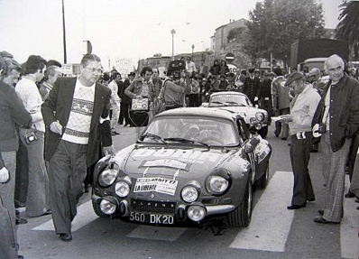 Jean-Pierre Manzagol - Jean-François Filippi
19º Tour de Corse 1975. Alpine-Renault A110 1800 (560 DK 20). Clasificado 4º.

Del 8 al 9 de Noviembre, Ajaccio, Córcega, Francia.
Superficie: asfalto.

El Rally tenia un total de 1340.00 km de los que 479.40 km divididos en 10 tramos eran especiales (3 de ellos fueron cancelados, SS3 Luri - Canari de 23.70 km, SS4 San Prieto - Pietra Moneta de 34.00 km y SS5 RF9 - N195 de 29.80 km).

Tomaron la salida 77 equipos, finalizaron 22.

En esta edición habí­an 2 tramos de mas de 100 Km:
SS1 Panelca - Ponte Leccia de 158 Km
SS8 Zonza - Abaccia de 120 Km.
@
Palabras clave: Alpine;Renault;Corcega;Corse;1975