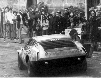 Francis Vincent - Jacques Jaubert
19º Tour de Corse 1975. Alpine-Renault A310 1800 (6722 JB 76). Clasificado 6º.

Del 8 al 9 de Noviembre, Ajaccio, Córcega, Francia.
Superficie: asfalto.

El Rally tenia un total de 1340.00 km de los que 479.40 km divididos en 10 tramos eran especiales (3 de ellos fueron cancelados, SS3 Luri - Canari de 23.70 km, SS4 San Prieto - Pietra Moneta de 34.00 km y SS5 RF9 - N195 de 29.80 km).

Tomaron la salida 77 equipos, finalizaron 22.

En esta edición habí­an 2 tramos de mas de 100 Km:
SS1 Panelca - Ponte Leccia de 158 Km
SS8 Zonza - Abaccia de 120 Km.@
Palabras clave: ;Renault;Alpine;A310;Corcega;Corse;1975