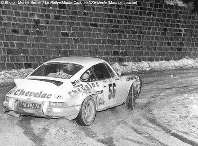 Jean-Pierre Rouget - Patrick Chonez
43º Rallye Automobile de Monte-Carlo 1975. Porsche 911 Carrera RSR 2.8. (106 ABZ 75). Clasificado 7º.

Del 15 al 23 de Enero, Monte Carlo.
Superficie: asfalto - nieve.

El Rally tenia un total de 2,345.00 Km de los que 472.00 Km divididos en 22 tramos eran especiales.

Se inscribieron 114 equipos, tomaron la salida 96, finalizaron 43.@
