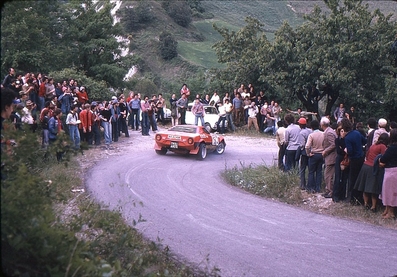Claudio De Eccher - Anfelo Garzoglio
5º Rally 4 Regioni 1975. Lancia Stratos HF. Clasificado 7º.@
Palabras clave: Regioni;Lancia;Stratos;1975