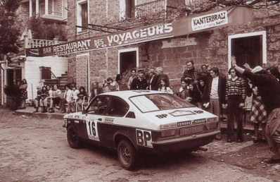 Henry Greder - Celigny
19º Tour de Corse 1975. Opel Kadett GT/E (1697 EN 92). Clasificado 10º.

Del 8 al 9 de Noviembre, Ajaccio, Córcega, Francia.
Superficie: asfalto.

El Rally tenia un total de 1340.00 km de los que 479.40 km divididos en 10 tramos eran especiales (3 de ellos fueron cancelados, SS3 Luri - Canari de 23.70 km, SS4 San Prieto - Pietra Moneta de 34.00 km y SS5 RF9 - N195 de 29.80 km).

Tomaron la salida 77 equipos, finalizaron 22.

En esta edición habí­an 2 tramos de mas de 100 Km:
SS1 Panelca - Ponte Leccia de 158 Km
SS8 Zonza - Abaccia de 120 Km.
Palabras clave: Opel;Kadett;GT/E;Corse;Corcega;1975