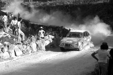 Claude Laurent - Jacques Marché
9º Rallye de Portugal - Vinho do Porto 1975. Citröen GS 1220. Clasificado 14º.

Del 18 al 21 de Julio, Estoril, Cascais, Lisboa, Portugal.
Superficie: asfalto - tierra.

El Rally tenia un total de 2006.50 Km de los que 514.80 Km divididos en 34 tramos eran especiales.

Tomaron la salida 73 equipos, finalizaron 22.@
Palabras clave: Citroen;Portugal;1975