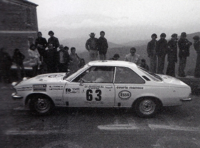 Auguste Turiani (Tchine) - Claude Julian
19º Tour de Corse 1975. Opel Commodore GS/E (1461). Clasificado 16º.

Del 8 al 9 de Noviembre, Ajaccio, Córcega, Francia.
Superficie: asfalto.

En esta edición habían 2 tramos de mas de 100 Km, SS1 Panelca - Ponte Leccia de 158 Km y SS8 Zonza - Abaccia de 120 Km.
El Rally tenia un total de 1340 km de los que 479.40 km divididos en 10 tramos eran especiales, (3 de ellos fueron cancelados SS3
Luri - Canari de 23.70 Km, SS4 San Pietro - Pietra Moneta de 34.00 Km, SS5 RF9 - N195 de 29.80 Km).

Tomaron la salida 77 equipos, finalizaron 22.
Palabras clave: Opel;Commodore;Corse;Corcega;1975