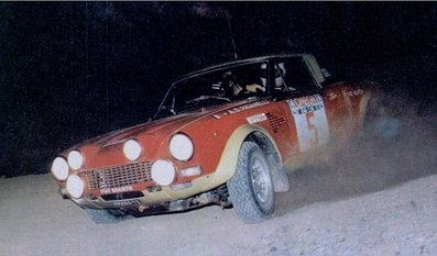 Alcide Paganelli - Ninni Russo
8º Rally dell'Isola d'Elba 1975. Fiat 124 Abarth Rallye. Abandonó.

Del 17 al 19 de Abril, Portoferraio, Italia.

Superficie: Asfalto con 295.20 km cronometrados divididos en 34 especiales.

Tomaron la salida 109 equipos, finalizaron 37.@
Palabras clave: Alcide_Paganelli;Elba;Fiat;1975