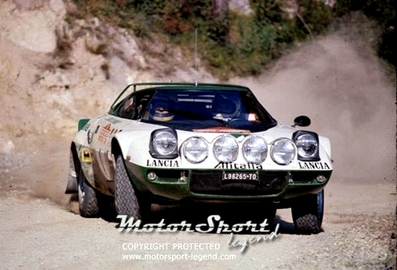 Sandro Munari - Mario Mannucci
17º Rally Sanremo 1975. Lancia Stratos HF (TO-96265L). Abandonó por pinchazo/reventón de rueda.

Del 1 al 4 de Octubre, Sanremo, Imperia, Liguria, Italia.
Supeerficie: tierra - asfalto.

El Rally tenia un total de 1736.00 km de los que 977.00 km divididos en 39 tramos eran especiales.

Tomaron la salida 118 equipos, finalizaron 33.@
Palabras clave: Sandro_Munari;Lancia;Stratos;Sanremo;1975