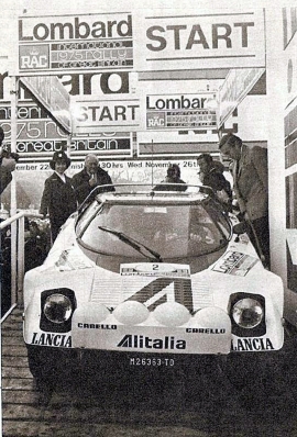 Björn Waldegård - Hans Thorszelius
24º Lombard RAC Rally 1975. Lancia Stratos HF (TO M26363). Excluido del Rally por llegar fuera del tiempo limite (OTL).

Del 22 al 26 de Noviembre, York, Yorkshire, Inglaterra.
Superficie: tierra.

El Rally tenia 72 tramos especiales, (2 de ellos fueron cancelados, SS7 Wykeham y SS25 Chargot Wood).

Se inscribieron 250 equipos, tomaron la salida 236, finalizaron 104.@
Palabras clave: ;Hans_Thorszelius;Lancia;Stratos;Gran_Bretaña;1975;Lombard_RAC_Rally