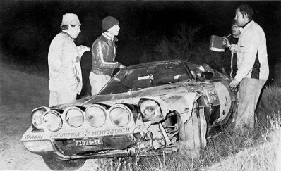 Jorge de Bagration - Ignacio Lewin
23º RACE Rally de España 1975. Lancia Stratos HF (Gr.4 Escuderí­a Montjuich). Abandonó.

Del 24 al 26 de Octubre.
Superficie: asfalto - tierra.
La segunda pasada en tierra, solo los 30 primeros clasificados podían correrla.

Tomaron la salida 64 equipos, finalizaron 19.@
Palabras clave: Jorge_Bagration;Lancia;Stratos;España;1975