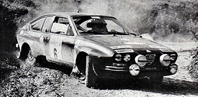 Amilcare Ballestrieri - Maurizio Mannini
17º Rally Sanremo 1975. Alfa Romeo Alfetta GT (MI-V85555). Abandonó por accidente.

Del 1 al 4 de Octubre, Sanremo, Imperia, Liguria, Italia.
Superficie: tierra - asfalto.

El Rally tenia un total de 1736.00 km de los que 977.00 km divididos en 39 tramos eran especiales.

Tomaron la salida 118 equipos, finalizaron 33.@
Palabras clave: ;Alfa;Alfetta;Romeo;GT;Sanremo;1975