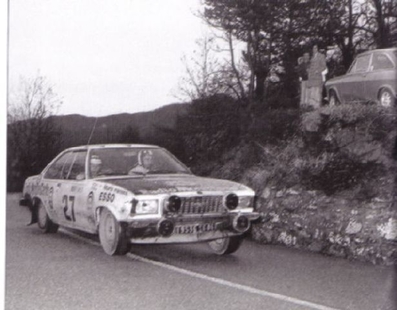 Michel Robini - Michèle Mouton
43º Rallye Automobile de Monte-Carlo 1975. Opel Commodore. Abandonó por salida de carretera.

Del 15 al 23 de Enero, Monte Carlo.
Superficie: asfalto - nieve.

El Rally tenia un total de 2,345.00 Km de los que 472.00 Km divididos en 22 tramos eran especiales.

Se inscribieron 114 equipos, tomaron la salida 96, finalizaron 43.@
Palabras clave: Michele_Mouton;Opel;Commodore;Montecarlo;1975
