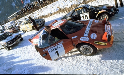 24 Heures sur Glace Chamonix 1976
1# Lancia Stratos de Bernard Darniche - Alain Mahé

Detrás el Toyota Corolla de Jean-Pierre Nicolas y Jean-Luc Therier, ganadores de la prueba.
@
Palabras clave: Chamonix;1976;Nieve