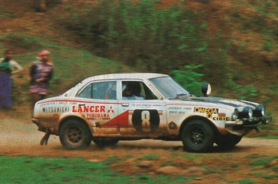 Sardar Joginder (Joginder) Singh Bhachu (Singh) - David Doig
24º Safari Rally 1976. Mitsubishi Colt Lancer 1600 GSR. Clasificado 1º.

Del 15 al 19 de Abril, Nairobi, Kenya, África.
Superficie: tierra.

El Rally tenia un total de 4950 Km, desconocemos los CH que habí­an.

Tomaron la salida 65 equipos, finalizaron 14.@
Palabras clave: ;Mitsubishi;Colt;Lancer;Safari;1976