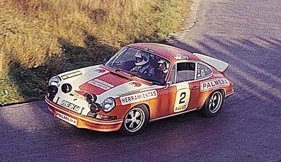 Marc Etchebers - Marie-Christine Rives
18º Rally 2000 Virajes 1976, Porsche Carrera RS, Clasificado 1º.
6-7 Noviembre. Coef. 3,6
El Rally tenia un total de 614 Km de los que 290,2 Km divididos en 18 tramos, earn especiales.
se inscribieron 65 participantes, tomaron la salida 58, finalizaron 21.
Palabras clave: Marc_Etchebers;Marie-Christine_Rives;2000_Viratges;Porsche;1976