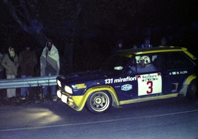 Markku Alén - Ilkka Kivimäki
9º Rallye dell'Isola d'Elba 1976. Fiat 131 Abarth (PROVA TO 1663). Clasificado 1º.
Fiat Auto Corse

Del 8 al 10 de Abril en Portoferraio, Italia.

Superficie: Asfalto con 40 tramos cronometrados. Desconocemos la totalidad de los kilómetros cronometrados como los del Rallye.

Tomaron la salida 104 equipos, finalizaron 45.@
Palabras clave: Fiat;Elba;1976