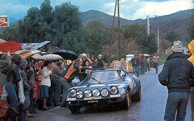 Bernard Darniche - Alain Mahé
20º Tour de Corse 1976. Lancia Stratos HF (TO N14329). Clasificado 2º.

Del 6 al 7 de Noviembre, Ajaccio, Córcega, Francia.
Superficie: asfalto.

El Rally tenia un total de 1340.00 km de los que 630 km divididos en 9 tramos eran especiales.

Kilómetros de cada uno de los 9 tramos:
SS1 - Casta - Pietra Moneta de 17 Km
SS2 - Calvi - Liamone de 145,20 Km
SS3 - Aqua Doria - Stiliccione de 16,50 Km
SS4 - Porto - Vecchio - Prunelli de 166,40 Km
SS5 - Kamiesch - Bavella - Zonza de 28,60 Km
SS6 - Tavera - Bastelica de 17,10 Km
SS7 - Palneca - Francardo de 137,90 Km
SS8 - Morosaglia - Alistro de 76,40 Km
SS9 - Talasani - La Castanaccia - La Porta de 24,90 Km.

Tomaron la salida 88 equipos, finalizaron 11.
@
Palabras clave: ;Lancia;Stratos;Corcega;1976;Corse