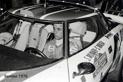 Sandro Munari - Silvio Maiga
18º Rally Sanremo 1976. Lancia Stratos HF (TO N41648). Clasificado 2º.

Del 6 al 9 de Octubre, Sanremo, Imperia, Liguria, Italia.
Superficie: asfalto.

El Rally tenia un total de 1509 km de los que 780 Km divididos en 36 tramos eran especiales, (2 de ellos fueron cancelados SS9 y SS30).

Tomaron la salida 133 equipos, finalizaron 68.@
Palabras clave: Sandro_Munari;Silvio_Maiga;Lancia;Stratos;Sanremo;1976;Personajes
