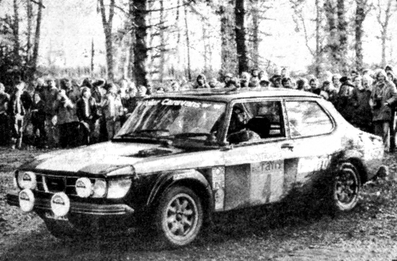 Stig Blomqvist - Hans Sylvan
25º Lombard RAC Rally 1976. Saab 99 EMS (JNF 756). Clasificado 2º.

Del 27 al 30 de Noviembre, Bath, Inglaterra.
Superficie: tierra.

El Rally tenia un total de 3248 km de los que 504 km divididos en 76 tramos eran especiales, (6 de ellos fueron cancelados, SS2 Speech House, km? SS34 Greystoke, km? SS37 cancelada antes del inicio, km? SS41 Egdon, km? y SS42 Anglebury, km?).

Tomaron la salida 200 equipos, finalizaron 71.@
Palabras clave: Stig_Blomqvist;Saab;Gran_Bretaña;EMS;1976;RAC_Rally