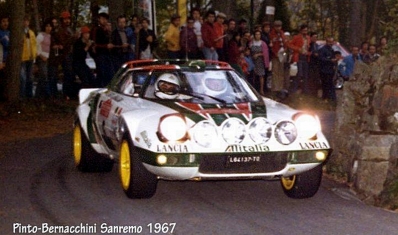 Raffaele (Lele) Pinto - Arnaldo Bernacchini
18º Rally de Sanremo 1976. Lancia Stratos HF (TO L64137). Clasificado 3º.

Del 6 al 9 de Octubre, Sanremo, Imperia, Liguria, Italia.
Superficie: asfalto.

El Rally tenia un total de 1509 km de los que 780 Km divididos en 36 tramos eran especiales, (2 de ellos fueron cancelados SS9 y SS30).

Tomaron la salida 133 equipos, finalizaron 68.@
Palabras clave: Raffaele_Pinto;Lancia;Stratos;Sanremo;1976