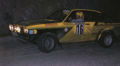 Walter Röhrl - Jochen Berger
44º Rallye Automobile de Monte-Carlo 1976. Opel Kadett GT/E (GG-DU 403). Clasificado 4º.

Del 17 al 24 de Enero, Monte-Carlo.
Superficie: asfalto - nieve.

El Rally tenia un total de 4500 km de los que 530.50 km divididos en 23 tramos eran especiales.

Se inscribieron 163 equipos, tomaron la salida 148, finalizaron 84.@
Palabras clave: Walter_Röhrl;Jochen_Berger;Opel;Kadett;GT-E;Montecarlo;1976