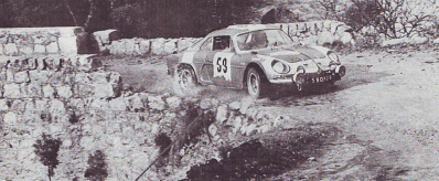 Pierre-Louis Moureau - Pierre Baron
20º Tour de Corse 1976. Alpine-Renault A110 1800 (580 P 2B). Clasificado 6º.

Del 6 al 7 de Noviembre, Ajaccio, Córcega, Francia.
Superficie: asfalto.

El Rally tenia un total de 1340.00 km de los que 630 km divididos en 9 tramos eran especiales.

Kilómetros de cada uno de los 9 tramos:
SS1 - Casta - Pietra Moneta de 17 Km
SS2 - Calvi - Liamone de 145,20 Km
SS3 - Aqua Doria - Stiliccione de 16,50 Km
SS4 - Porto - Vecchio - Prunelli de 166,40 Km
SS5 - Kamiesch - Bavella - Zonza de 28,60 Km
SS6 - Tavera - Bastelica de 17,10 Km
SS7 - Palneca - Francardo de 137,90 Km
SS8 - Morosaglia - Alistro de 76,40 Km
SS9 - Talasani - La Castanaccia - La Porta de 24,90 Km.

Tomaron la salida 88 equipos, finalizaron 11.
@
Palabras clave: Renault;Alpine;A110;Corse;Corcega;1976