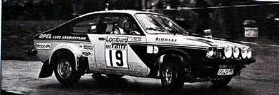 Anders Kulläng - Claes-Göran Andersson
25º Lombard RAC Rally 1976. Opel Kadett GT/E, Clasificado 7º.
El Rally tenia un total de 3248 km de los que 504 km divididos en 76 tramos, eran especiales. (6 de ellos fueron cancelados, SS2 Speech House, SS34 Greystoke, SS37 cancelada antes del inicio, SS41 Egdon y SS42 Anglebury).
Tomaron la salida 200 equipos, finalizaron 71.@
Palabras clave: ;Gran_Bretaña;Opel;Kadett;GT/E;1976;RAC_Rally