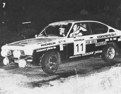 José I. Arroita - Juan Carlos Pradera
24º RACE Rallye de España 1976. Opel Kadett GT/E. Clasificado 7º y 1º Gr 1.

Del 22 al 24 de Octubre, Madrid, Circuito del Jarama, España.
Superficie: asfalto - tierra.
Puntuable para el Campeonato Europa de Rallys para conductores con coeficiente 4.

El Rally tenia un total de 1210.5 km de los que 269.3 km divididos en 31 ramos eran especiales.

Se inscribieron 77 equipos, tomaron la salida 66, finalizaron 45.@
Palabras clave: Opel;Kadett;España;1976;Spain