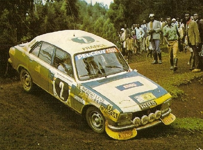 Jean-Pierre Nicolas - Jean-Claude Lefèbvre
24º Rally Safari 1976. Peugeot 504. Clasificado 9º.

Del 15 al 19 de Abril, Nairobi, Kenya, África.
Superficie: tierra.

El Rally tenia un total de 4950 Km, desconocemos los CH que habí­an.

Tomaron la salida 65 equipos, finalizaron 14.@
Palabras clave: ;Safari;Peugeot;1976