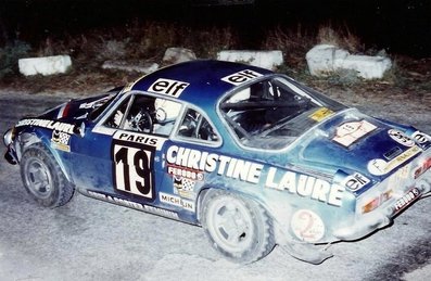 Michèle Mouton - Françoise Conconi
44º Rallye Automobile Monte-Carlo 1976. Alpine-Renault A110 1800 (1453 SM 06). Clasificada 11ª y 1ª en Copa de Damas.

Del 17 al 24 de Enero, Monte-Carlo.
Superficie: asfalto - nieve.

El Rally tenia un total de 4500 km de los que 530.50 km divididos en 23 tramos eran especiales.

Se inscribieron 163 equipos, tomaron la salida 148, finalizaron 84.@
Palabras clave: Michele_Mouton;Françoise_Conconi;Renault;Alpine;A110;Montecarlo;1976;Mujeres;Womens