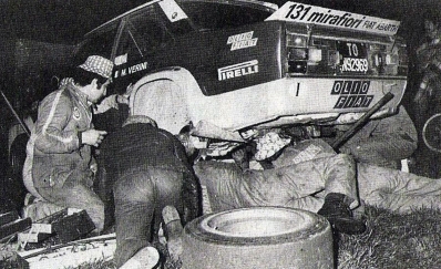 Maurizio Verini - Domenico (Ninni) Russo
18º Rallye Sanremo 1976. Fiat 131 Abarth (TO N92969). Abandonó quedando clasificado 43º.

Del 6 al 9 de Octubre, Sanremo, Imperia, Liguria, Italia.
Superficie: asfalto.

El Rally tenia un total de 1509 km de los que 780 Km divididos en 36 tramos eran especiales (2 de ellos fueron cancelados SS9 y SS30).

Tomaron la salida 133 equipos, finalizaron 68.@
Palabras clave: ;Fiat;Abarth;Sanremo;1976;Asistencias