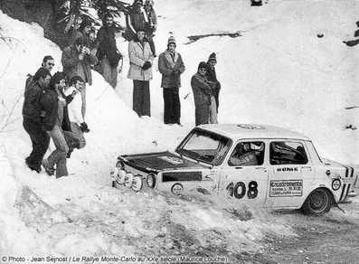 Jean Palanca - Christian Audibert
44º Rallye Automobile de Monte-Carlo 1976. Simca Rallye. Clasificado 61º.

Del 17 al 24 de Enero, Monte-Carlo.
Superficie: asfalto - nieve.

El Rally tenia un total de 4500 km de los que 530.50 km divididos en 23 tramos eran especiales.

Del 17 al 24 de Enero, Monte-Carlo.
Superficie: asfalto - nieve.

El Rally tenia un total de 4500 km de los que 530.50 km divididos en 23 tramos eran especiales.

Se inscribieron 163 equipos, tomaron la salida 148, finalizaron 84.@
Palabras clave: Simca;Rallye;Montecarlo;1976;crash;nieve