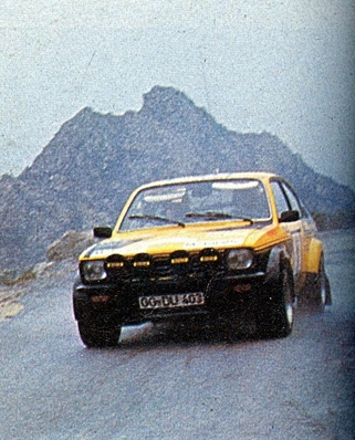 Walter Röhrl - Jochen Berger
20º Tour de Corse 1976. Opel Kadett GT/E (GG-DU 403). Abandonó por la correa del ventilador.

Del 6 al 7 de Noviembre, Ajaccio, Córcega, Francia.
Superficie: asfalto.

El Rally tenia un total de 1340.00 km de los que 630 km divididos en 9 tramos eran especiales.

Kilómetros de cada uno de los 9 tramos:
SS1 - Casta - Pietra Moneta de 17 Km
SS2 - Calvi - Liamone de 145,20 Km
SS3 - Aqua Doria - Stiliccione de 16,50 Km
SS4 - Porto - Vecchio - Prunelli de 166,40 Km
SS5 - Kamiesch - Bavella - Zonza de 28,60 Km
SS6 - Tavera - Bastelica de 17,10 Km
SS7 - Palneca - Francardo de 137,90 Km
SS8 - Morosaglia - Alistro de 76,40 Km
SS9 - Talasani - La Castanaccia - La Porta de 24,90 Km.

Tomaron la salida 88 equipos, finalizaron 11.
@
Palabras clave: Walter_Röhrl;Corse;Corcega;Opel;Kadett;GT/E;1976