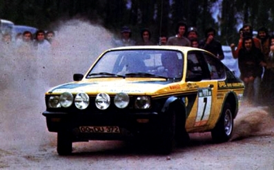 Anders Kullang - Claes-Goran Andersson
10º Rallye de Portugal Vinho do Porto 1976. Opel Kadett GT/E 16S (GG-DU 372). Abandonó por la junta de culata en SS8 Caramulo de 7.00 km.

Del 10 al 14 de Marzo, Estoril, Cascais, Lisboa, Portugal.
Superficie: asfalto - tierra.

El Rally tenia un total de 2087.90 Km de los que 468.70 divididos en 39 tramos, eran especiales, (2 de ellas fueron canceladas SS23 de Gouveia 22.60 km y SS24 Manteigas de 10.70 Km).

Tomaron la salida 59 equipos, finalizaron 21.@
Palabras clave: Opel;Kadett;GT/E;Portugal;1976