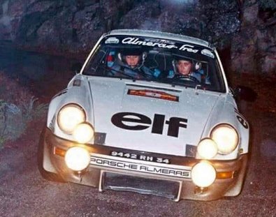 Michèle Mouton - Françoise Conconi
25º RACE Rallye de España 1977. Porsche 911 Carrera RS (9442 RH 34). Clasificada 1ª.

Su primer gran resultado internacional y sin duda el inicio de una trayectoria impresionante.

Del 21 al 23 de Octubre (Coef.4) Puntuable para el Campeonato de Europa de Rallyes para conductores, Jarama, Madrid, España.
Superficie: asfalto - tierra.

El Rally tenia un total de 1343.20 Km de los que 407.70 Km divididos en 27 tramos eran especiales (3 de ellos fueron cancelados SS7 Puerto de Cotos, SS18 El Pontón y SS22 La Quesera).

Se inscribieron 66 equipos, tomaron la salida 45, finalizaron 17.@
Palabras clave: Michele_Mouton;Porsche;RACE;España;1977;Spain