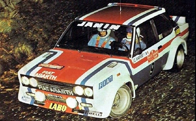 Jean-Claude Andruet - Christian Delferrier
19º Rallye Sanremo 1977. Fiat 131 Abarth (TO R19729). Clasificado 1º.

Del 4 al 8 de Octubre, Sanremo, Liguria, Imperia, Italia.
Superficie: asfalto.

El Rally tenia un total de 1608 km de los que 867.35 km divididos en 33 tramos eran especiales, (3 de ellas fueron canceladas SS18 Melogno 2 de 15.30 Km, SS19 Giovetti 2 de 11.50 Km y SS20 Quazzo 2 de 11.90 Km).

Tomaron la salida 133 equipos, finalizaron 38.@
Palabras clave: ;Fiat;Abarth;Sanremo;1977