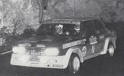 Maurizio Verini - Bruno Scabini
19º Rallye Sanremo 1977. Fiat 131 Abarth. Clasificado 2º.

Del 4 al 8 de Octubre, Sanremo, Liguria, Imperia, Italia.
Superficie: asfalto.

El Rally tenia un total de 1608 km de los que 867.35 km divididos en 33 tramos eran especiales, (3 de ellas fueron canceladas SS18 Melogno 2 de 15.30 Km, SS19 Giovetti 2 de 11.50 Km y SS20 Quazzo 2 de 11.90 Km).

Tomaron la salida 133 equipos, finalizaron 38.@
Palabras clave: ;Fiat;Abarth;Sanremo;1977